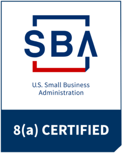 logo that says US Small Business Administration - 8a certified